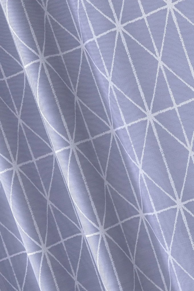 Mg Függöny jacquard 34692H Fehér 200x250cm készre szerelve M szalaggal