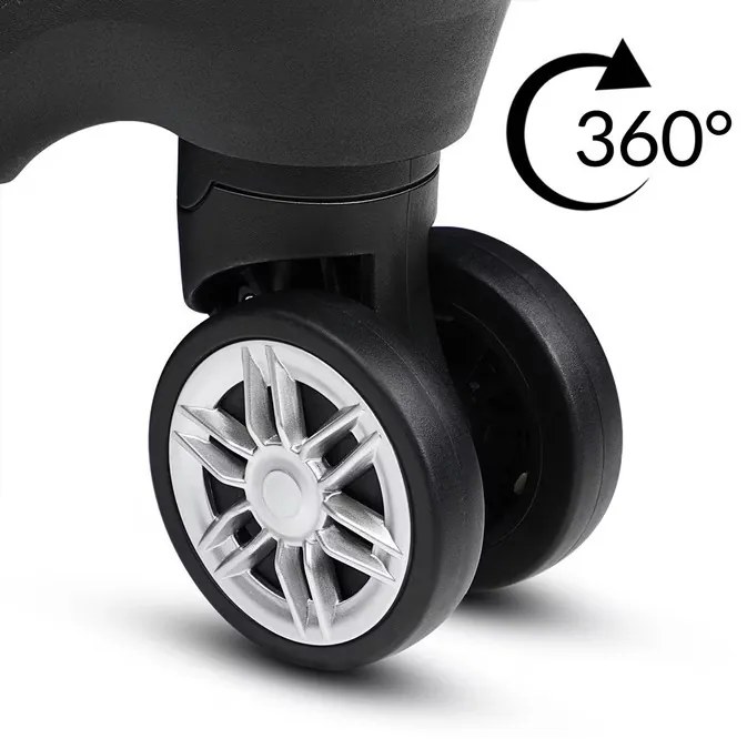 Deuba Utazó bőrönd L 65x41x27 cm - fekete