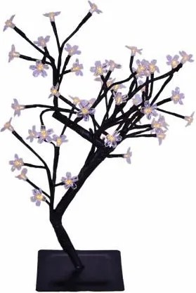 NEXOS Dekoratív fa virágokkal LED meleg fehér