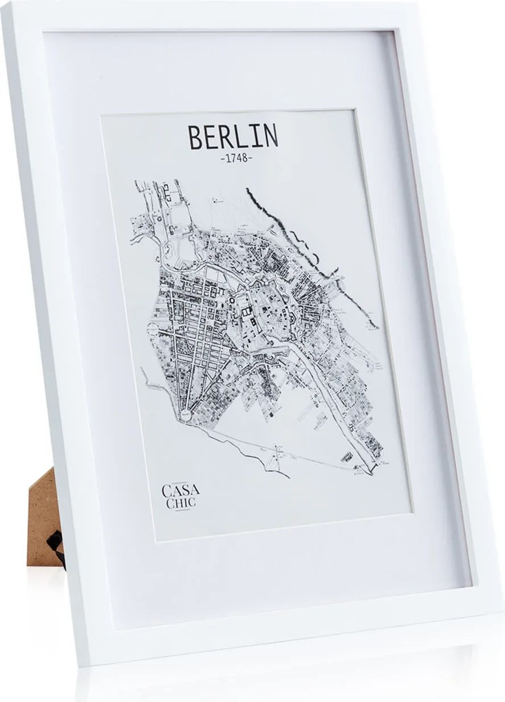 Casa Chic Everton, képkeret, téglalap alakú, DIN A3-es fényképek 41 x 28,7 cm, paszpartu, valódi fa