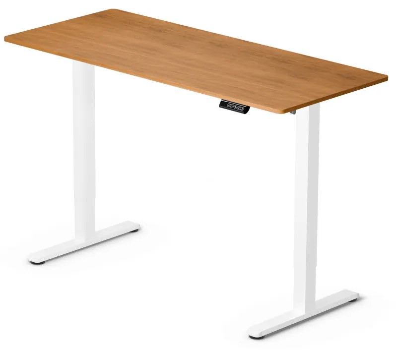 Elektromosan állítható magasságú íróasztal - 140x60cm arany tölgy ülő-/állómunkához - LVN System Lite LV1718