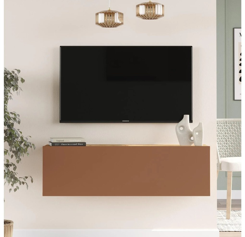 TV asztal/Szekrény France 12 (atlanti fenyő + tégla) . Akció -20%. 1102138