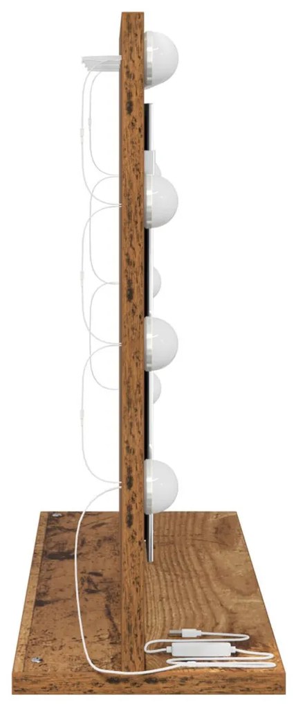 Pipere Tükör Régi fa Fa 60 x 45 x 18 cm Tükör Pipere tükör