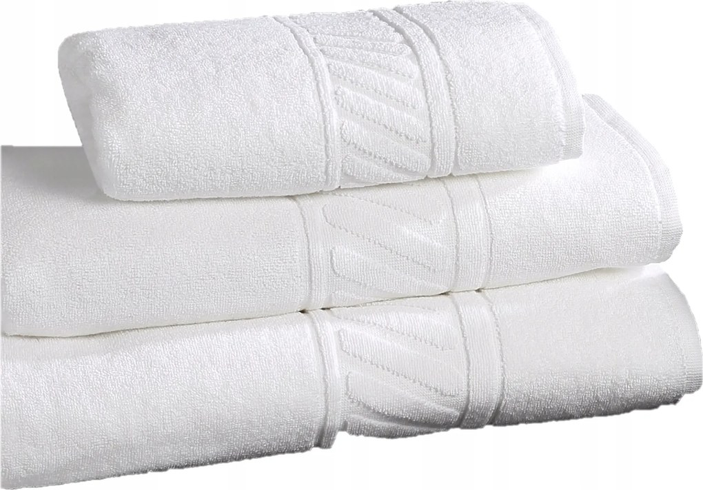 Szállodai Törölköző Portugál Szauna Spa Medence 100x150cm fehér 500g/m2 4ELITE