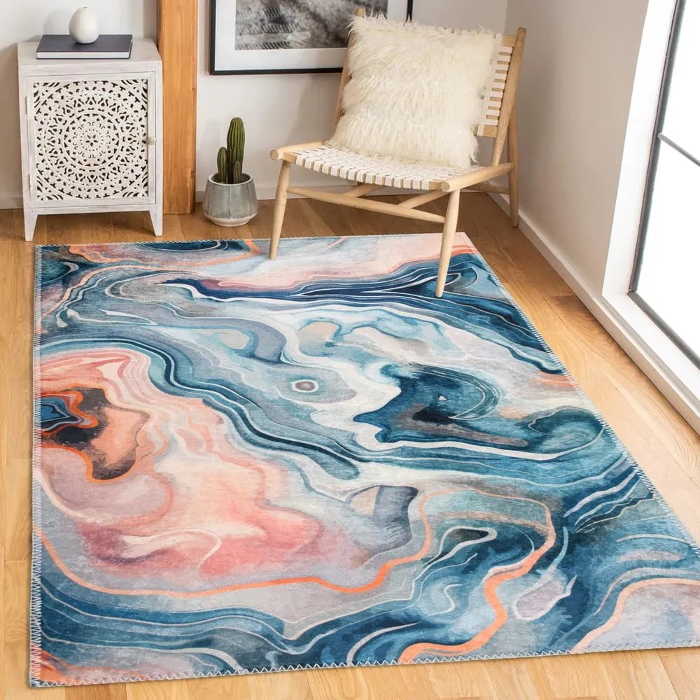 Kék-rózsaszín mosható szőnyeg 80x150 cm Colors of Joy – Vitaus