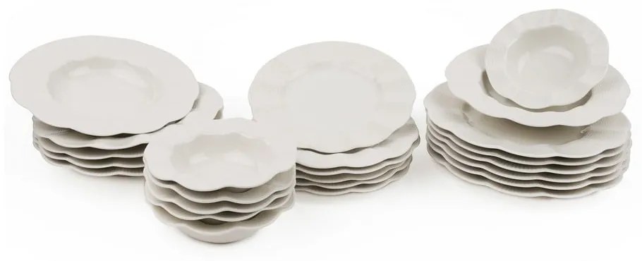 Porcelán hatszemélyes étkészlet 24 db-os Viktor – Kütahya Porselen