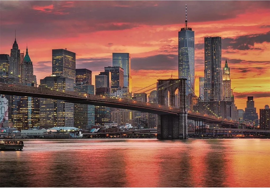 New York East River 1500 db-os Compact puzzle Clementoni