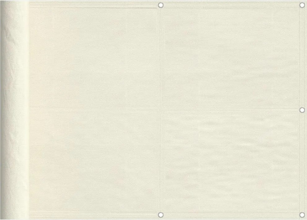 vidaXL krémszínű 100% oxford poliészter erkélyparaván 75 x 1000 cm
