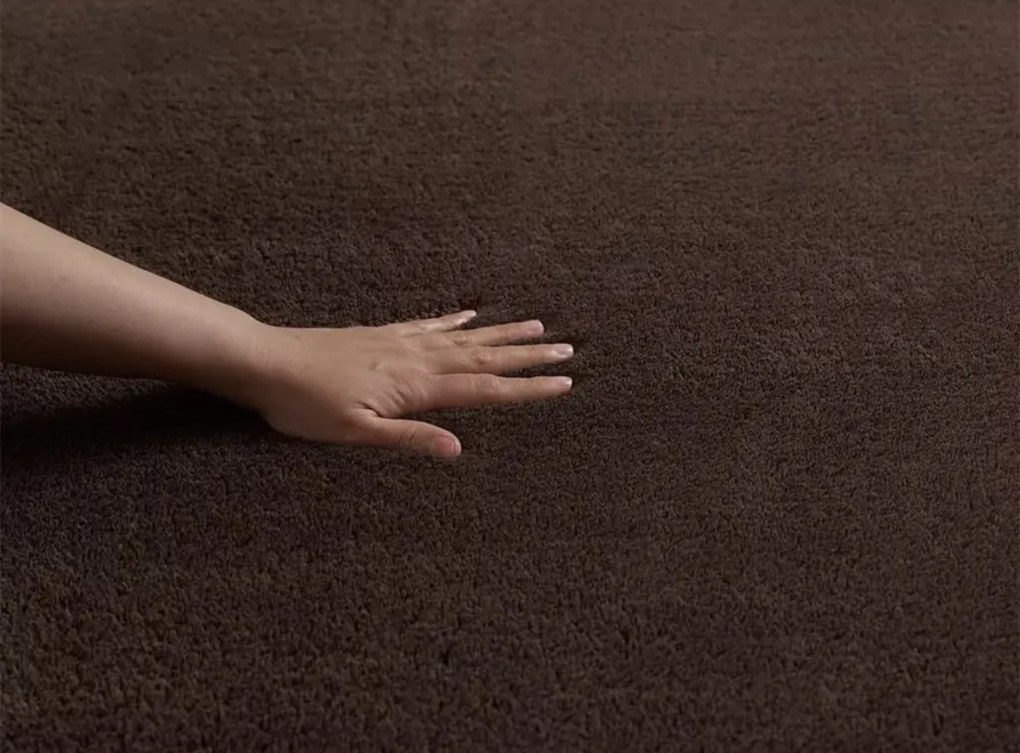 Royal Shaggy Szőnyeg 252 Dark Brown (sötétbarna) 240x330cm