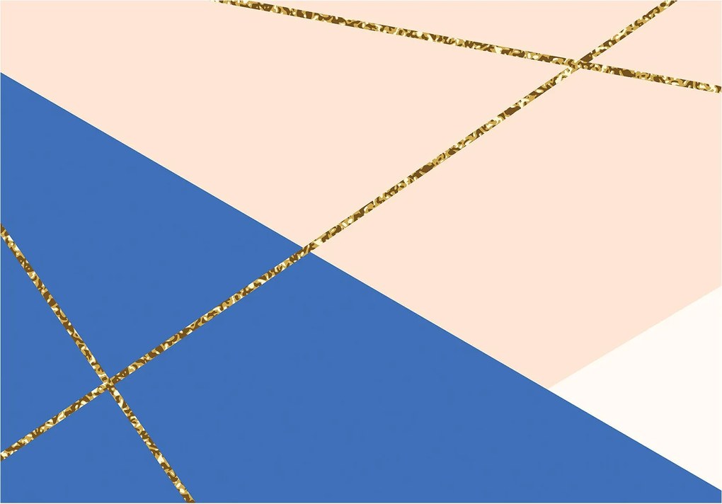 Fotótapéta Arany háromszögek geometria absztrakt vinil vonalak 368x254 +ragasztó