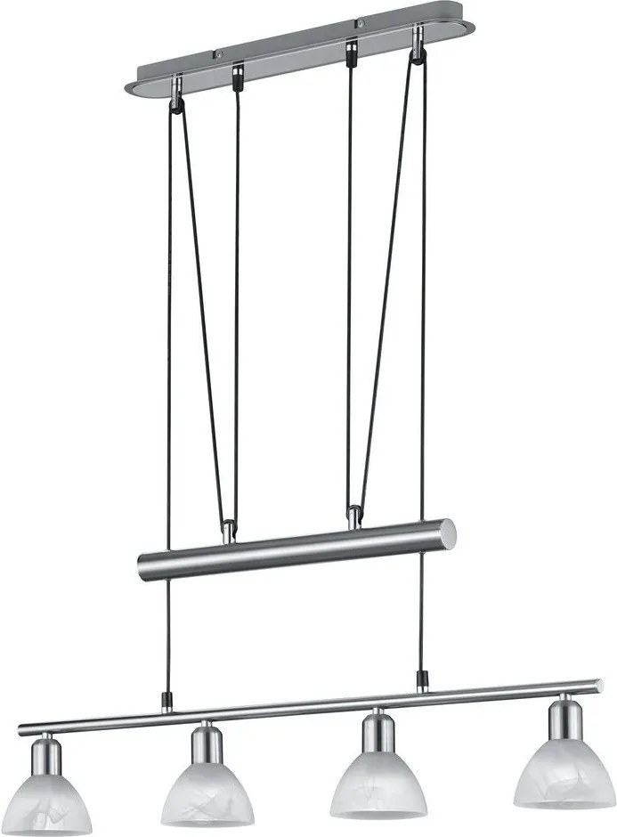 TRIO 371010407 LEVISTO Többágú Függesztett Lámpa Ezüst E14 IP20