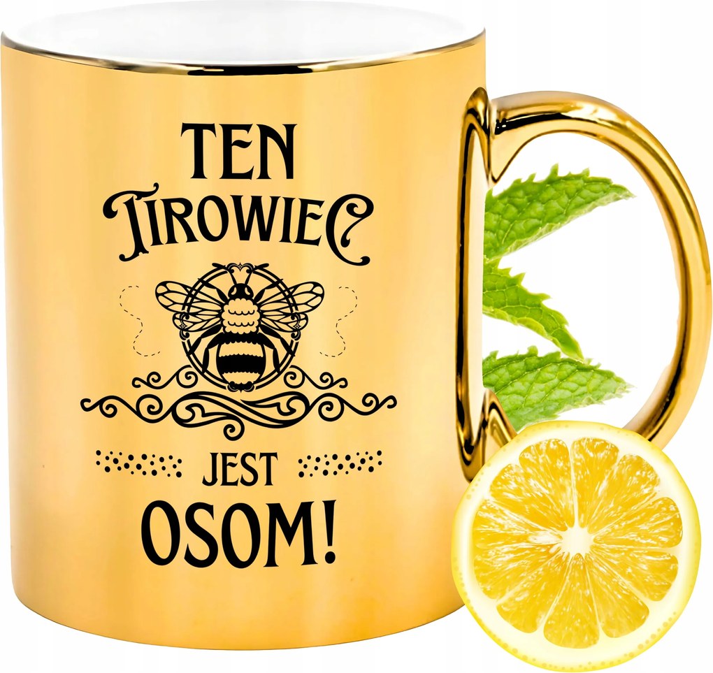 Prémium Arany Csillogó Bögre Teherautó Ajándék Nyomtatott Fotóval