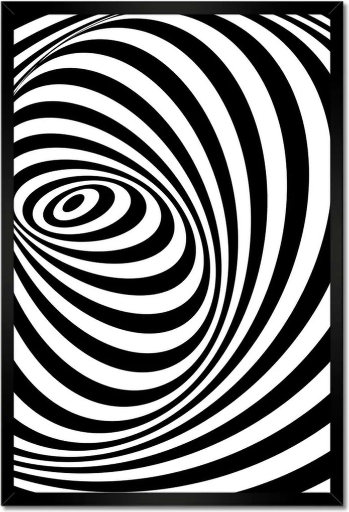 Poszterek keretben 40x60 Absztrakt fekete-fehér