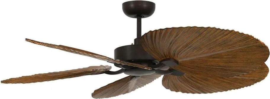 Lucci Air 21065549 - BALI mennyezeti ventilátor 132 cm barna + DO