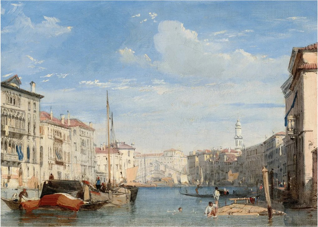 Üveg kép - Richard Parkes Bonington, The Grand Canal, reprodukciók (70x50 cm)