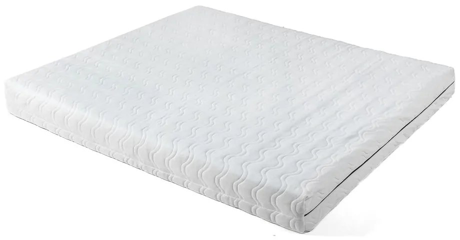 Kék kárpitozott franciaágy matraccal és ráccsal 180x200 cm Noira Slim - Bonami Selection