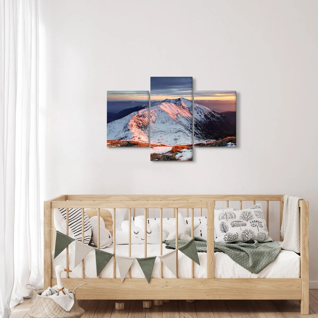 Kép - Téli hegyi panoráma II. (90x60 cm)