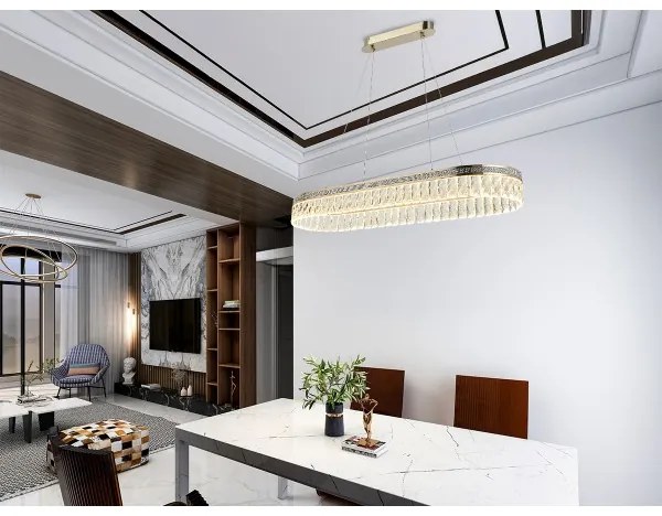 LED dimmelhető kristálycsillár zsinóron THALIA LED/50W/230V 3000-6000K + távirányító