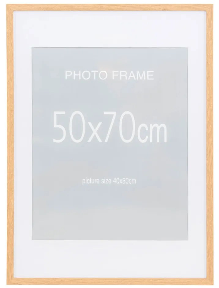 Marbella képkeret szett, 7 db fekete és 8 db natúr 50x70 cm