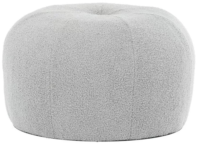 Szürke Színű Puff Különleges Bouclé Szövetből AK-307