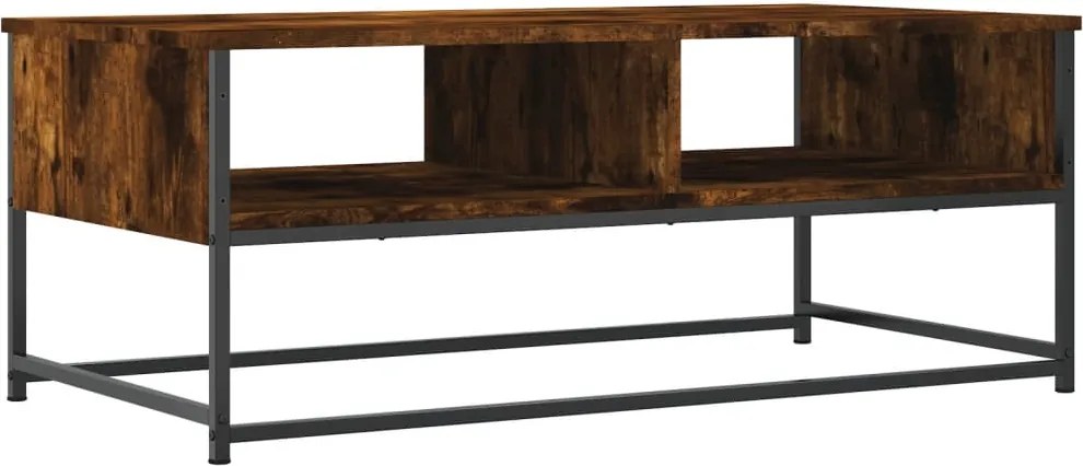 vidaXL füstös tölgy színű szerelt fa dohányzóasztal 100 x 51 x 40 cm
