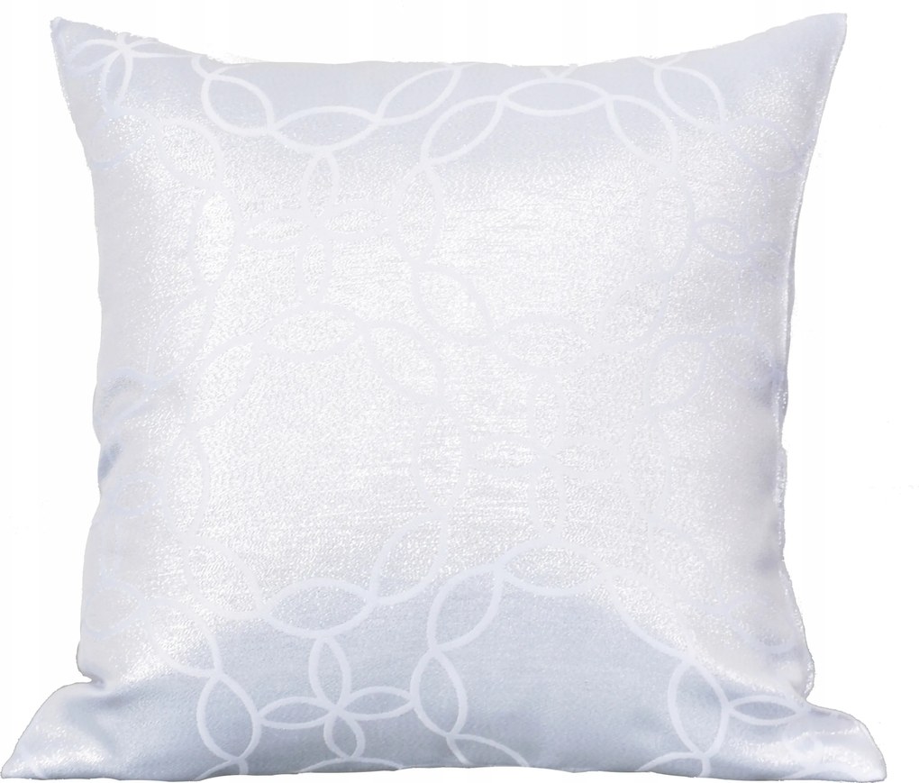 Dekorációs párnahuzat Modern 45x45 ezüst-fehér