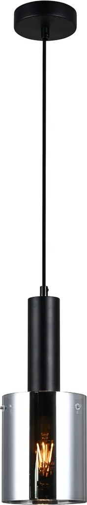 Italux glamour modern függeszték sardo fekete füstös itxpnd-5581-1-bk+sg