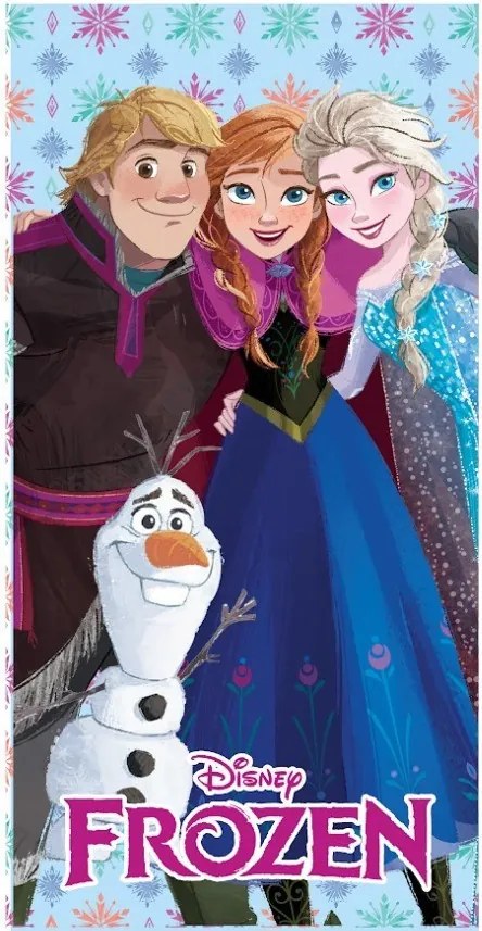 Disney Jégvarázs Friends fürdőlepedő, strand törölköző 70x140 cm (Fast Dry)