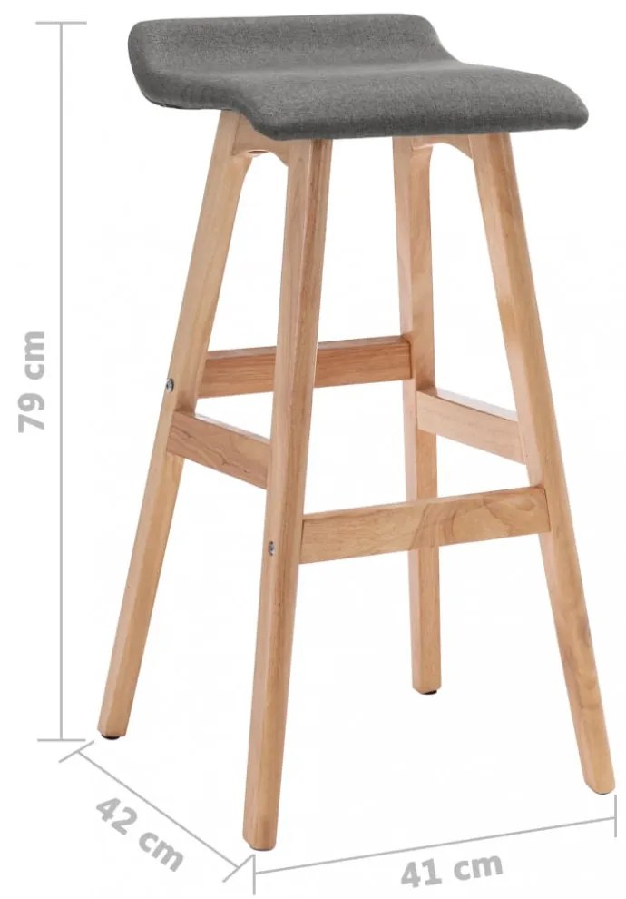 sötétszürke szövet bárszék