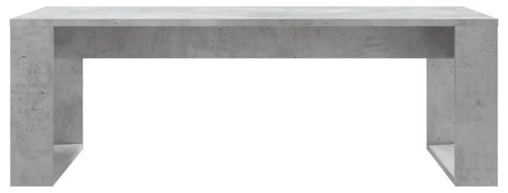 betonszürke szerelt fa dohányzóasztal 102x50x35 cm