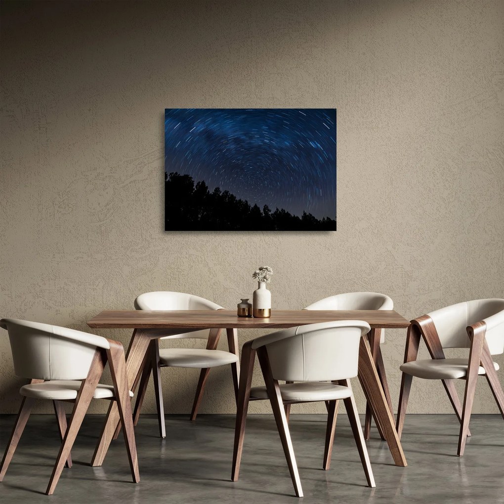 Éjszakai égbolt képe (üvegen) (70x50 cm)