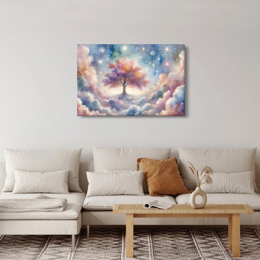 Kép – Életfa a felhőkben (90x60 cm)