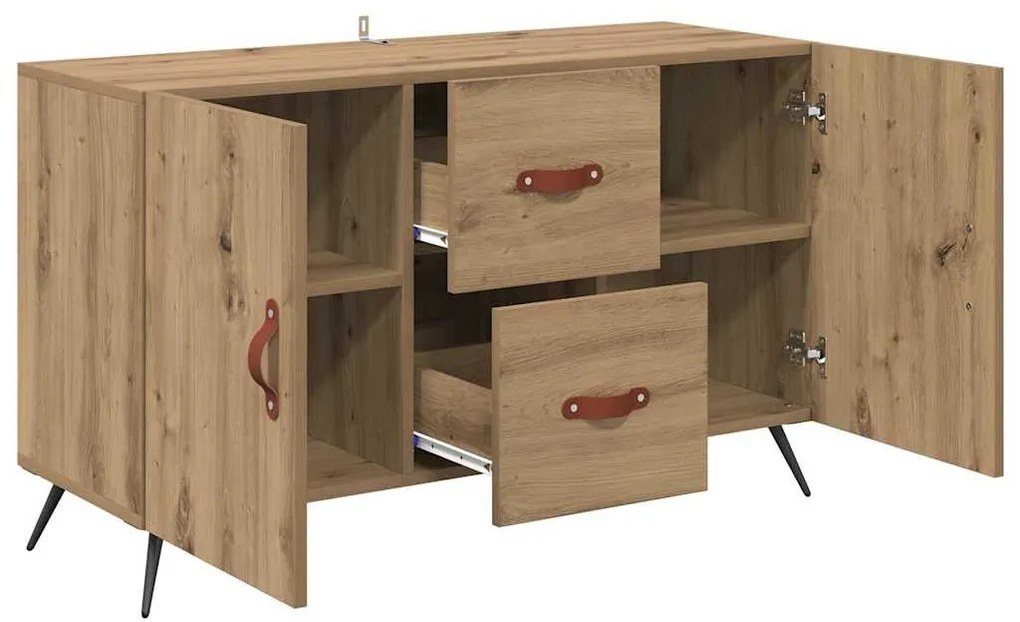 Széf fiókkal Artisan tölgy 100 x 36 x 60 cm Faanyag