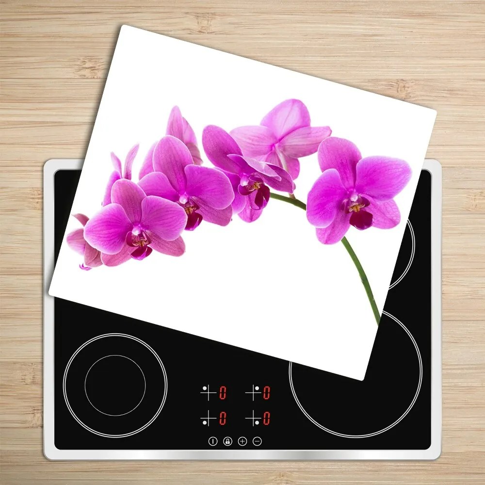 Üveg vágódeszka rózsaszín orchidea 60x52 cm
