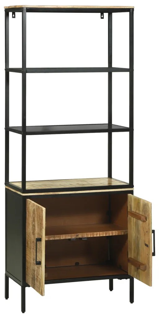 Hálószekrény 70x35x180 cm Szilárd Durva Fa Mangó