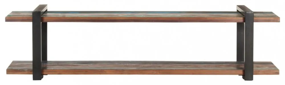 tömör újrahasznosított fa TV-szekrény 160 x 40 x 40 cm