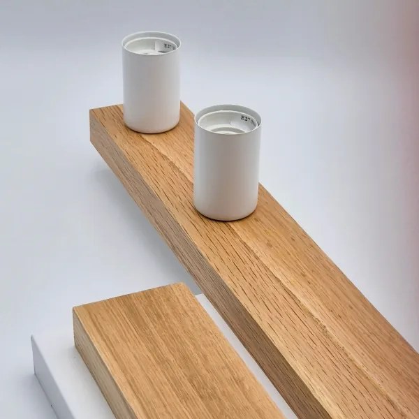 Felületre szerelhető csillár MATTE 4xE27/15W/230V fehér/tölgy