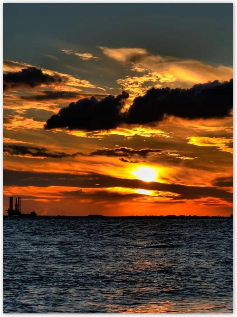 Poszterek 100x135 Naplemente a tengerparton