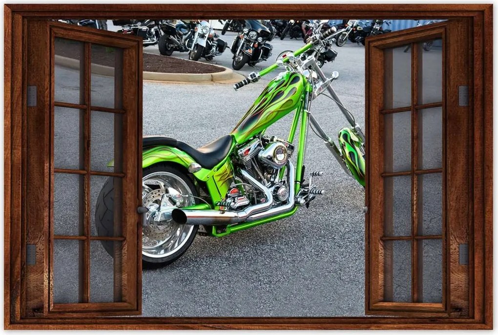 Poszterek 60x40 Lime chopper Motor