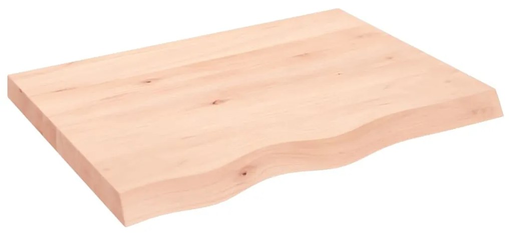 kezeletlen tömör tölgyfa fali polc 80x60x(2-6) cm