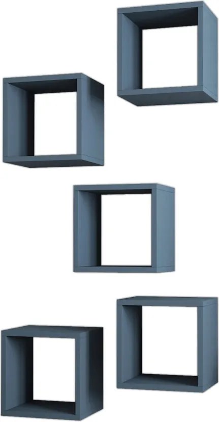 Box fali polc, kék, 30 cm