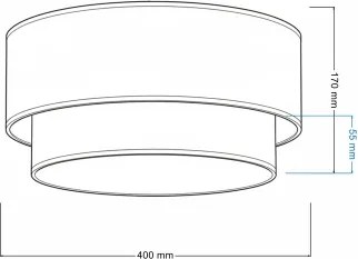 BRILAGI - LED mennyezeti lámpa BOHO ECO 1xE27/10W/230V Ø 40 cm bézs/krém