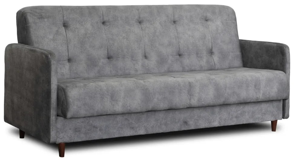 Sofa TIVOLI Szara Welurowa