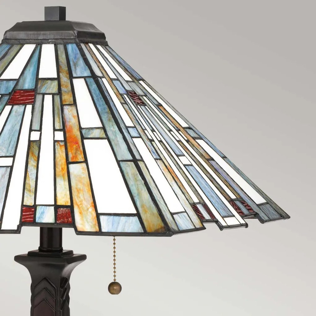 Quoizel Maybeck QZ-MAYBECK-TL Asztali lámpa 2x60W/E27