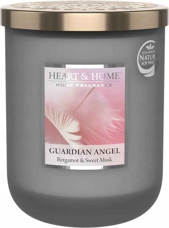 Nagy Gyertya Heart &amp; Home Guardian Angel Bergamott &amp; Sweet Musk Szója Gyertya
