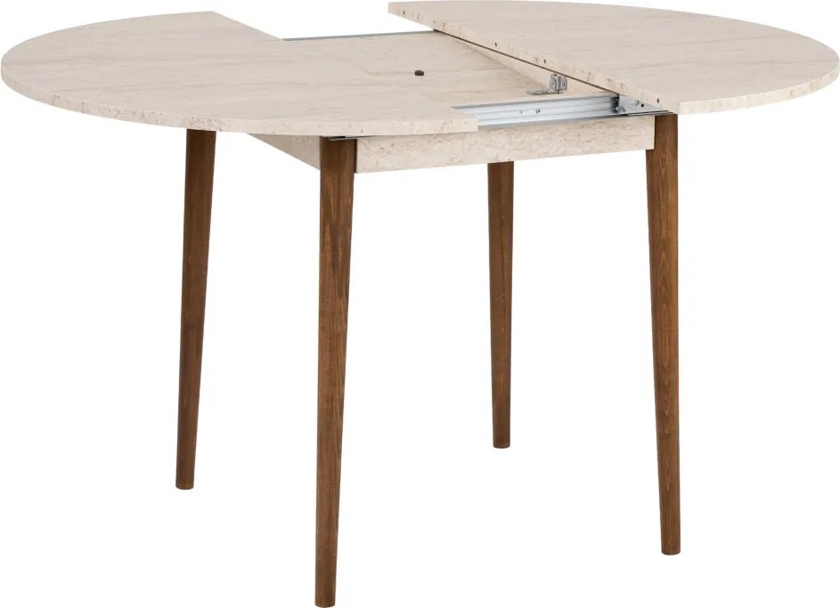Viona étkezőasztal, travertin-barokk dió, 100 cm