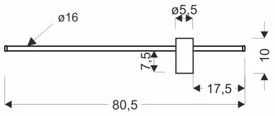 LED fali lámpa ARIAN LED/13W/230V arany