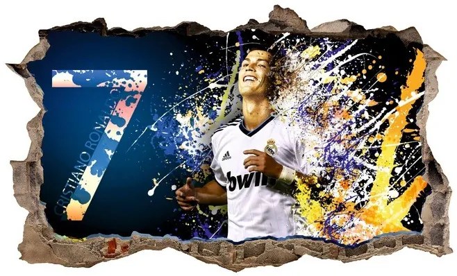 Dekoratív 3D-s matrica - Cristiano Ronaldo 47 x 77 cm