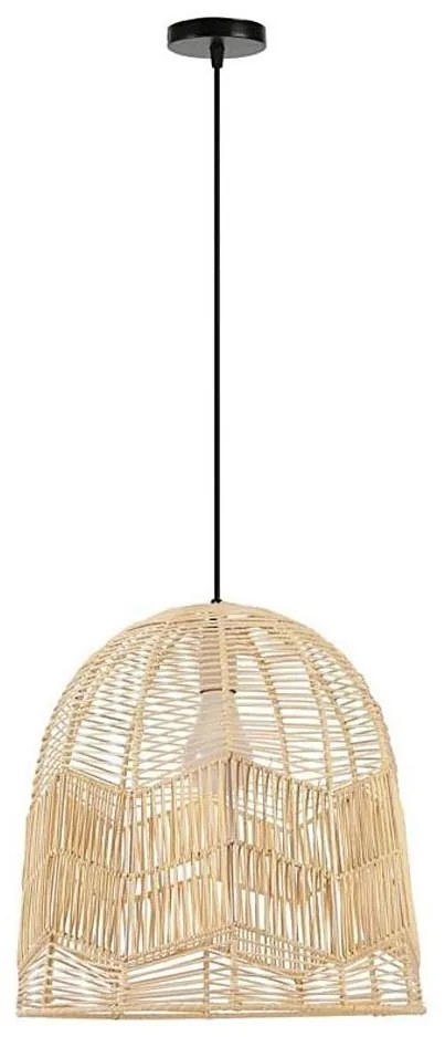 Immax 08262L - Csillár zsinóron PELO 1xE27/40W/230V átm. 40 cm rattan