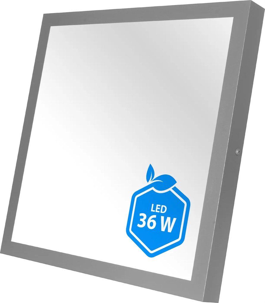 Led panel 40x40 Falra szerelhető, Plafon 36w Semleges(4000k) Mennyezeti Antracit